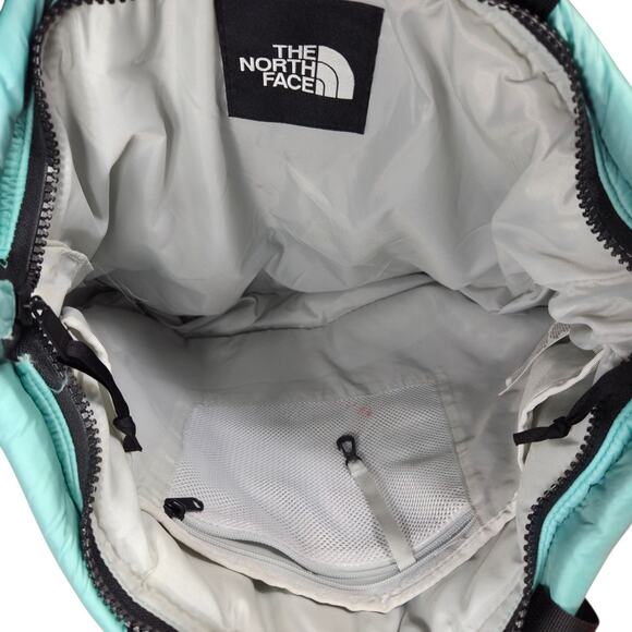 The North Face Nuptse Tote Mint‎ Green/Blue TNF Black Puffer Insulated Bag Carry - Picture 8 of 10